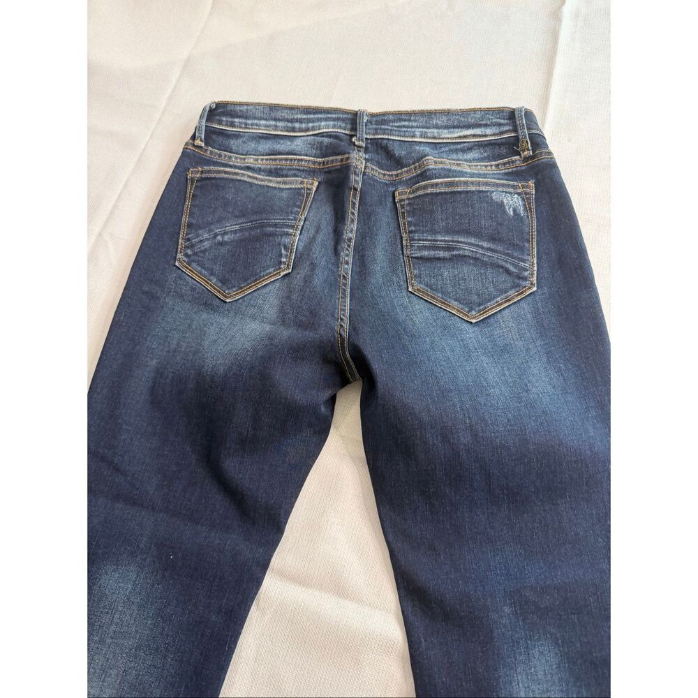 Driftwood Colette Dark Wash Embroidered Cropped Denim Jeans Size 29 - Picture 9 of 9